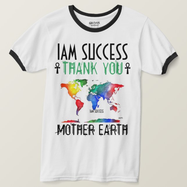 CAMISETA OBRIGADO MÃE EARTH (Frente do Design)