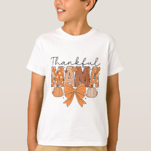Camiseta Obrigado Mama Coquette Fall Pumpkin Spice Thanksgi