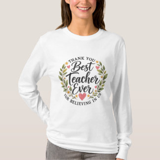 Camiseta Obrigado Melhor Professor de Todos os Tempos