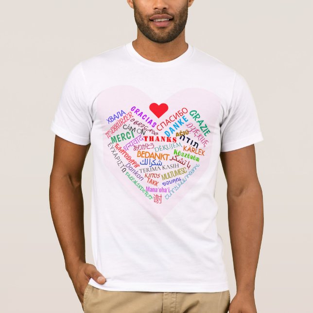 Camiseta OBRIGADO - Multi Language - Internacional - (Frente)