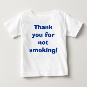 Camiseta Obrigado não fumando