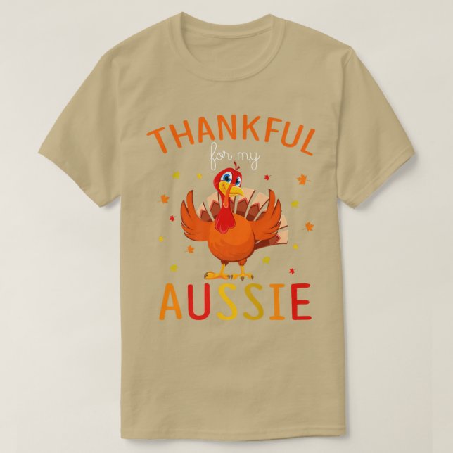 Camiseta Obrigado pelo meu outono australiano Queda Turquia (Frente do Design)