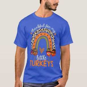 Camiseta Obrigado pelo meu pequeno Turkey, professor de Açã