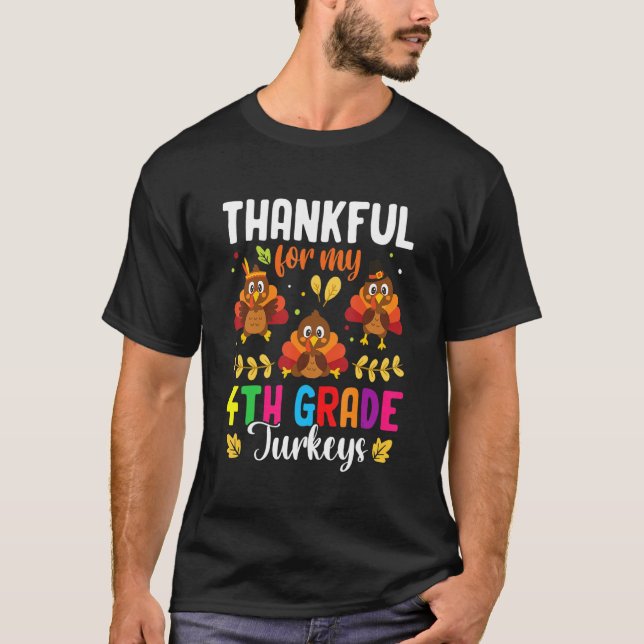 Camiseta Obrigado Pelo Meu Professor De Perus Do 4º Ano, Th (Frente)