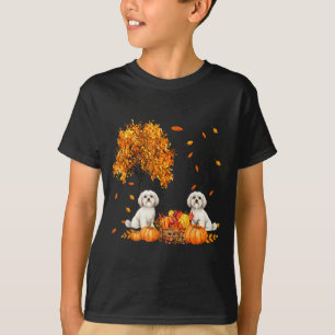 Camiseta Obrigado pelo Outono Folha Caída Amante de Cachorr