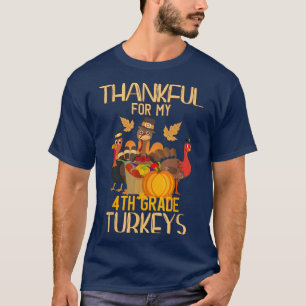 Camiseta Obrigado Por Meus Perus Do 4º Ano No Dia De Ação D