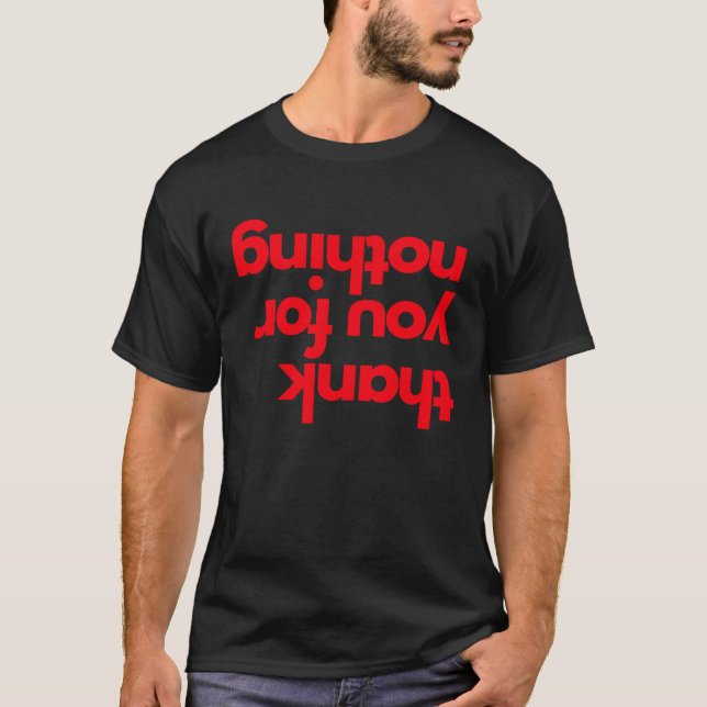 Camiseta Obrigado por nada de obrigado (Frente)