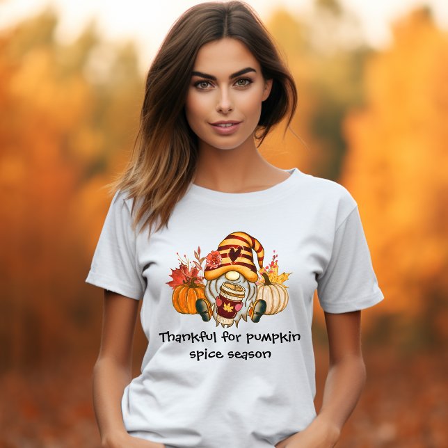 Camiseta Obrigado Por Pumpkin Spice Season Gnomo (Criador carregado)