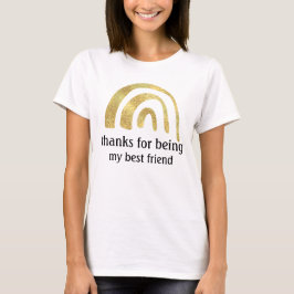 Camiseta obrigado por ser meu melhor amigo personalizado