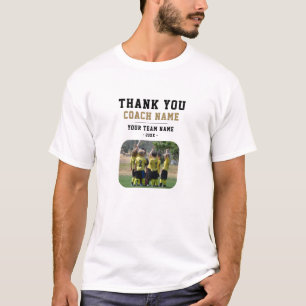 Camiseta Obrigado Treinador Equipe Nome Foto