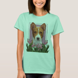 Camiseta Obrigado - Tulipas Rosa - Basenji