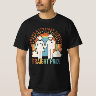 Camiseta Obrigado Uma Pessoa Hetero Hoje Para Sua Existênci