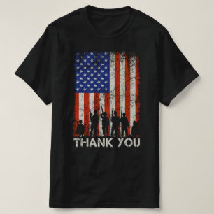 Camiseta obrigado veterano que usa dia dos veteranos da ban