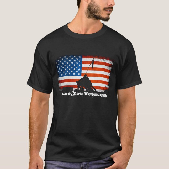 Camiseta Obrigado veteranos (Frente)