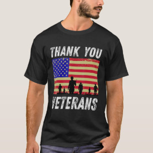Camiseta Obrigado Veteranos Combatem Botas Veteranos Dia Am