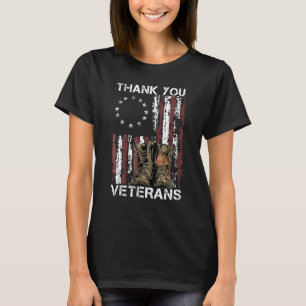 Camiseta Obrigado Veteranos Combatem Botas Veteranos Dia Am