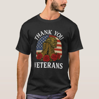 Camiseta Obrigado Veteranos Pelo Seu Serviço Dia dos Vetera