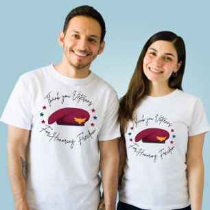 Camiseta Obrigado Veteranos por honrar a liberdade