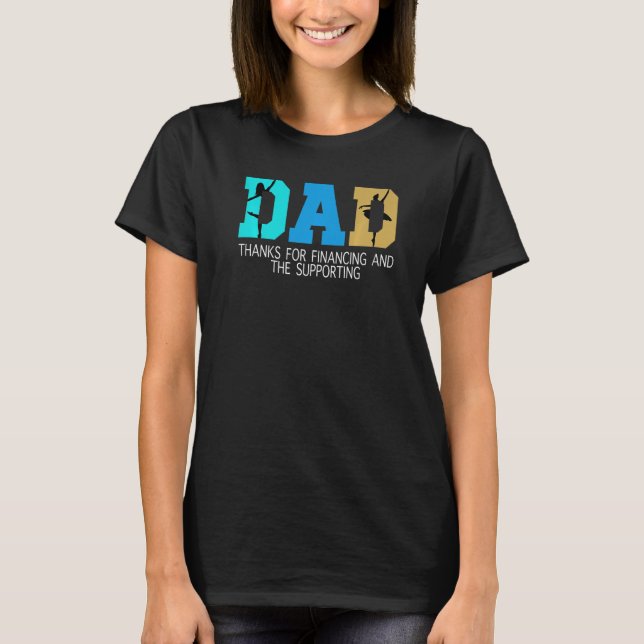 Camiseta Obrigados de pai de homens para financiamento e B  (Frente)