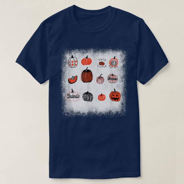 Camiseta Obrigados de queda do Halloween do Jack O'Lanterna (Frente do Design)