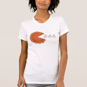 Camiseta Obrigados Engraçados De Torta De Pumpkin Comendo C