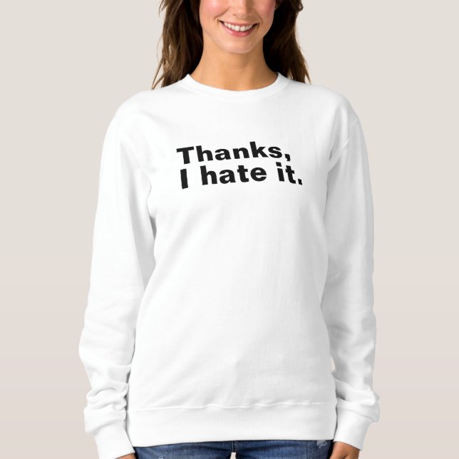 Camiseta Obrigados, eu odeio. (Frente)