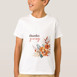 Camiseta obrigados florais