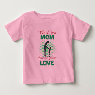 Camiseta Obrigados, mãe para todo o seu amor