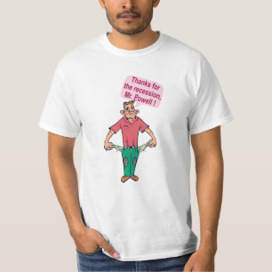 Camiseta Obrigados para a recessão, Sr. Powell