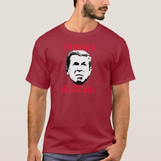 Camiseta Obrigados para responsabilizar a cara preta (Frente)
