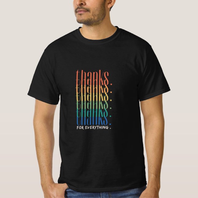 Camiseta Obrigados para tudo (Frente)