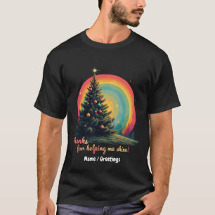 Camiseta Obrigados por me ajudar a brilhar a gratidão