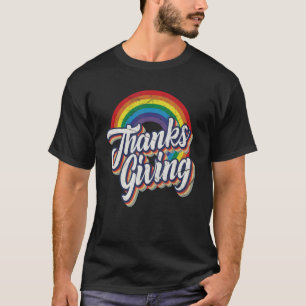 Camiseta Obrigados Que Proporcionam O Arco-Íris