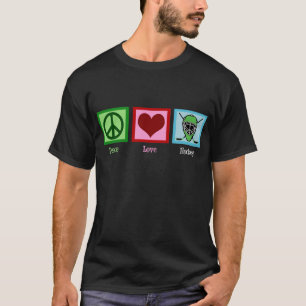 Camiseta Obscuridade do hóquei do amor da paz
