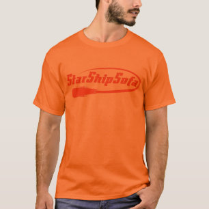 Camiseta Obscuridade do texto de StarShipSofa - laranja na