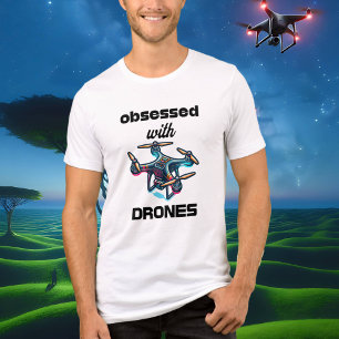 Camiseta Obsedado com Drones