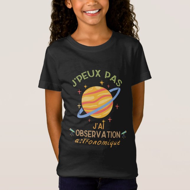 Camiseta Observação astronômica (Frente)