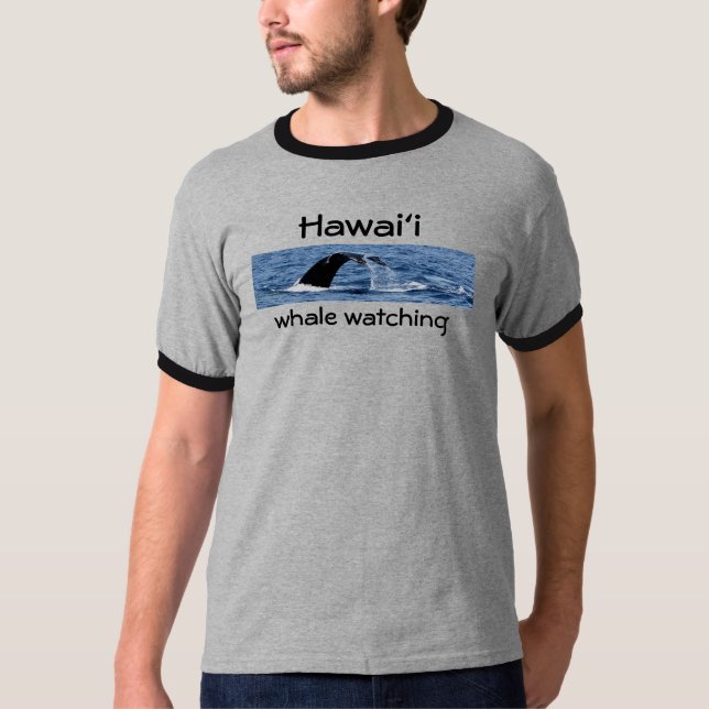 Camiseta Observação da baleia de Havaí (Frente)