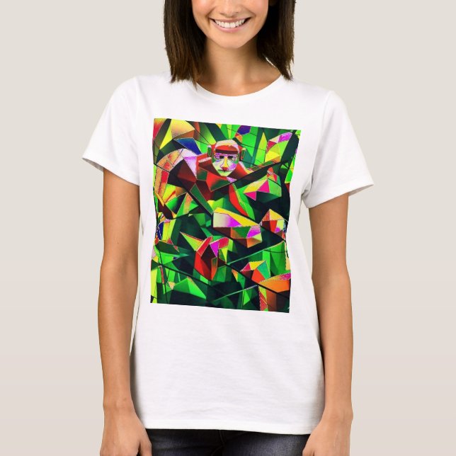 Camiseta Observação de macacos (Frente)
