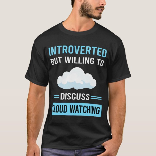 Camiseta Observação de Nuvens Introvertida (Frente)