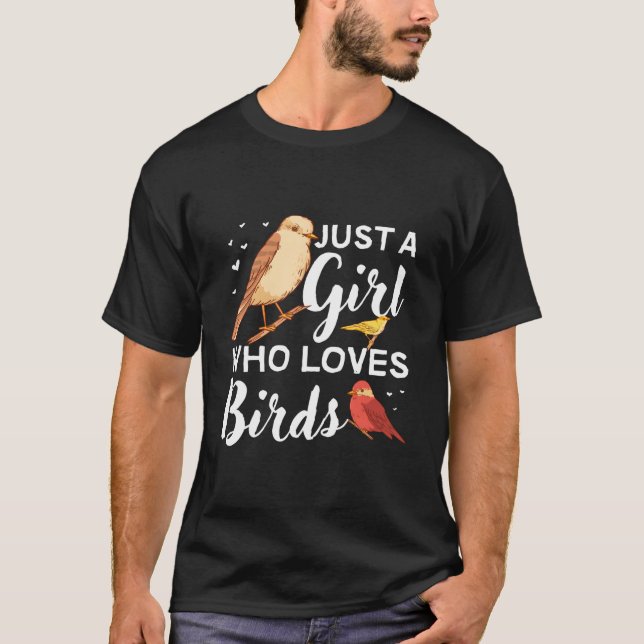 Camiseta Observação de Pássaros Para Observador de Passarin (Frente)