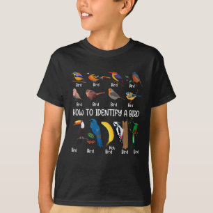 Camiseta Observador de Aves Como Identificar Um Pássaro Ú