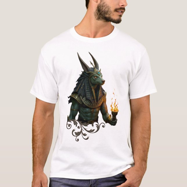 Camiseta Observador do Além – Anubis.  (Frente)