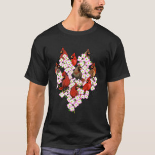 Camiseta Observadores de pássaros do Cardeal Vermelho