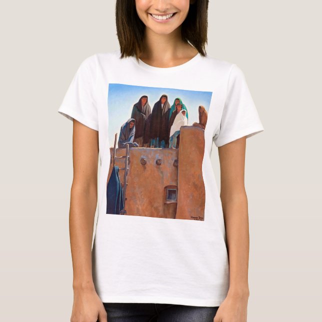 Camiseta Observadores do Housetop por Maynard Dixon (Frente)