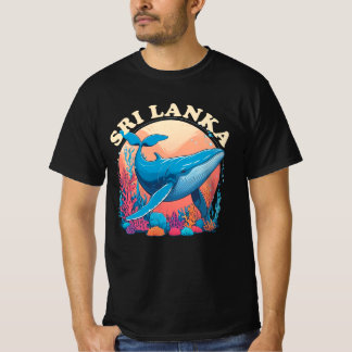 Camiseta Observância de baleias azuis no Sri Lanka