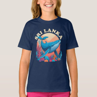 Camiseta Observância de baleias azuis no Sri Lanka