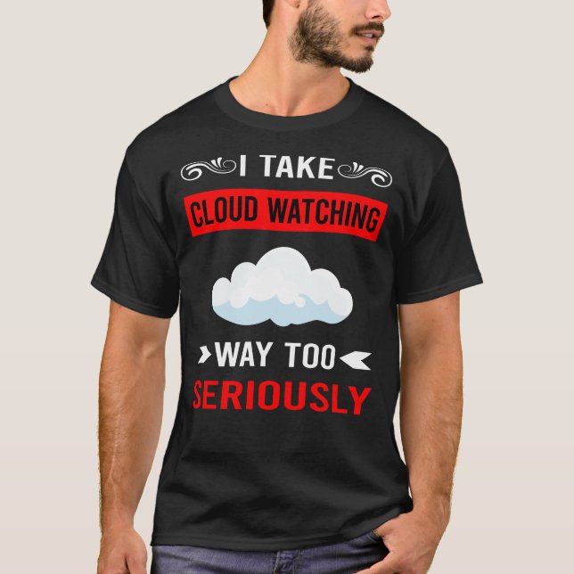 Camiseta Observando Nuvens Seriamente (Frente)