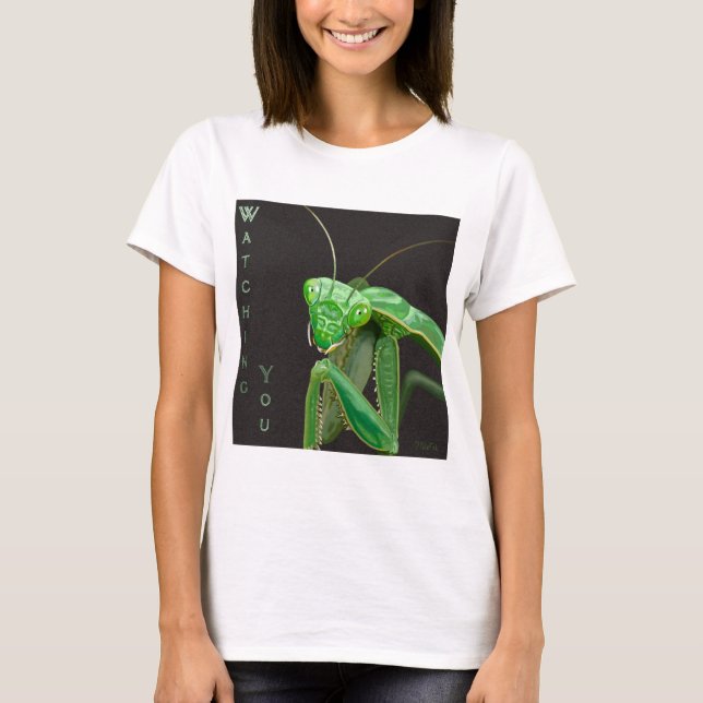 Camiseta Observando você - Versão Verde (Frente)
