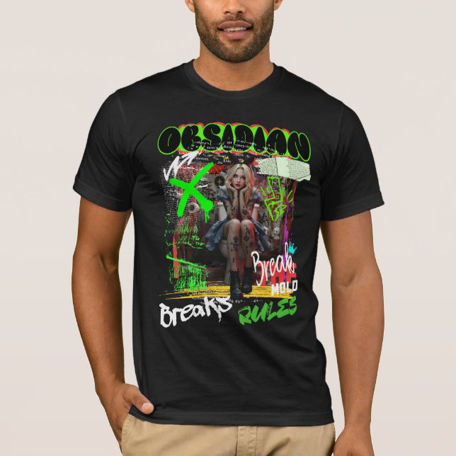 Camiseta Obsidian Graffiti Art Tee (Frente)